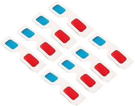 UKCOCO 100pièces Lunettes Carton Anaglyphes Pour Cinéma Et Vidéo Adaptée Garçon Fille Et Adultes Léger Et Jetable