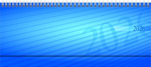 rido/idé Querterminbuch Mod. septant 2026 | 305×105 mm, Kunststoff, blau