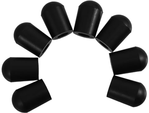 Cello Endstift Ankerstopper 8 Stück Gummi Schwarz für Instrumente | Rutschfest, Leicht Abnehmbar und Einfach zu Montieren, Zubehör für Spiel und Auftritt
