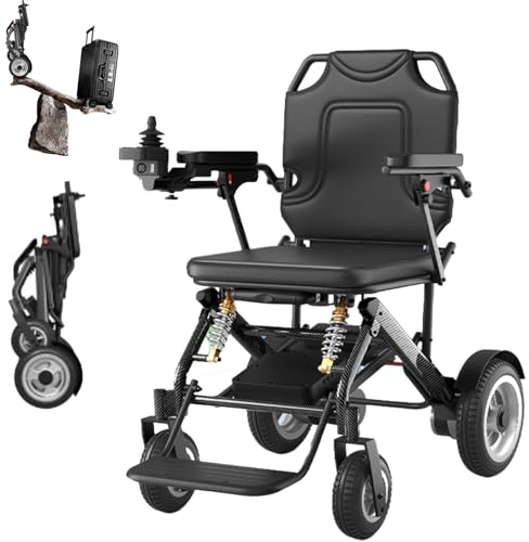 GHBXJX Elektrorollstuhl Faltbar Leicht –21Kg, 35 Km Reichweite, 20Ah Akku, 150 Kg Tragkraft, Coussinets Souples Amovibles, Für Adults Senioren.,20AH