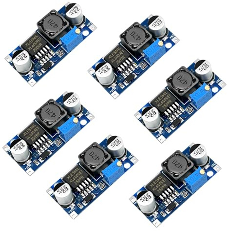 Step Up Converter, APKLVSR Boost Converter Module DC-DC 3V-32V to 5V-35V, Adjustable Step Up Voltage Regulator DC Converter Module for Arduino and for Ras-pberry DIY Projects (Pack of 6)