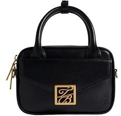 Ted Baker london anibell-tb detail mini leather crossbody bag, black