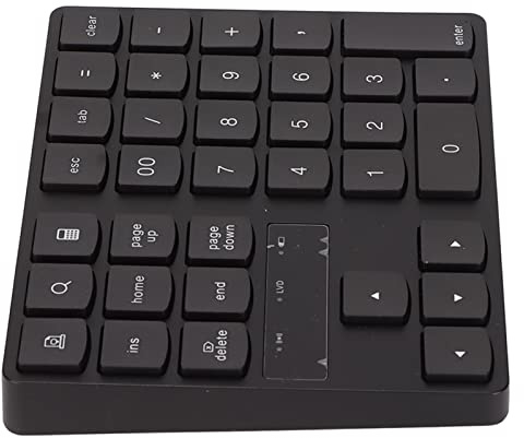 Yctze Numerischer Tastenblock mit 35 Tasten – Ergonomische Einhand-Gaming-Tastatur, 2,4-G-Verbindung für Zuhause und Büro