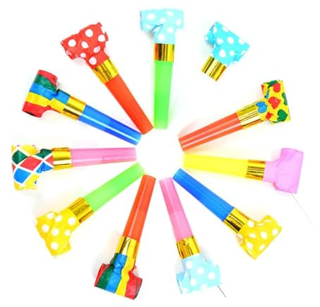 ZHSOAO Sifflets de fête Amusants, 120 pièces, 6.5cm, Accessoires Joie forts for événements festifs, Anniversaire, Vacances, Sport pour Football