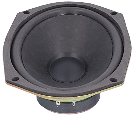 Tbest Bil Koaxial Högtalare Universal 93dB Högkänslig Dubbelutgång Stereo för Dörr Rund Svart