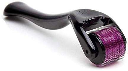 540 Titanium Microneedle Derma Roller Skin Care for Face Facial Wrinkles Hair Loss Stretch Marks Hair Regrowth Micro Needles Professional Microneedling Derma Needling Kit with Case,0.75mm