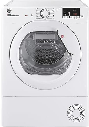 Hoover H-DRY 300 Freestanding Heat Pump Tumble Dryer, 8 Kg, Class A++, Wi-Fi & Bluetooth, hOn App, Advanced Care & Aquavision, White, 59.6x60x85 cm - HLE H8A2DE-80