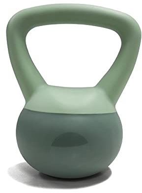 Cfty Weiche Kettlebell 4kg 6kg Home Sportgeräte Männer und Frauen Kraft Training Fitness-Hanteln mit Griffen (Rosa, Grün)(4kg)