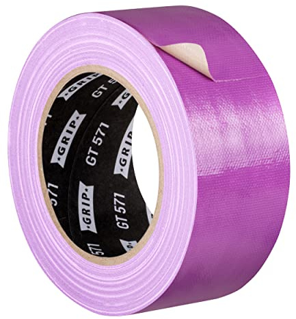 GRIP Eventbasics Gaffa Tape GT 571 - Cinta adhesiva de tela (50 mm x 25 m), color morado