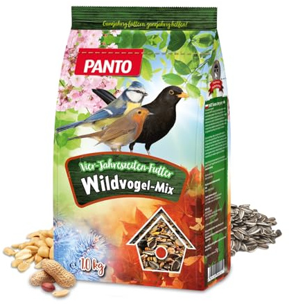 PANTO Vier-Jahreszeiten-Futter 5x1 kg – Wildvogelfutter, Streufutter