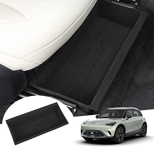 GAFAT Compatible with Smart #1#3 EV Electric 2023-2025 2026 Centre Console Storage Box, Smart 1 Organiser Under Seat, Smart 3 Tray Made of Flocculation, Main Driver & Passenger, Smart #1 Accessories