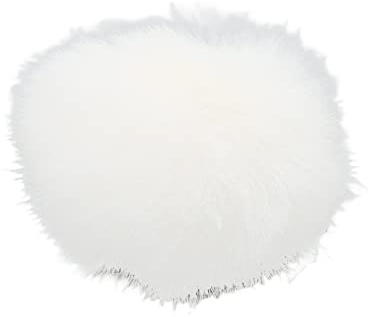 Paravientos de Micrófono, Lavalier Wind Muff Micrófono Furry Windscreen Muff Solapa Micrófono Cubierta 0.5cm / 0.2in (Blanco)