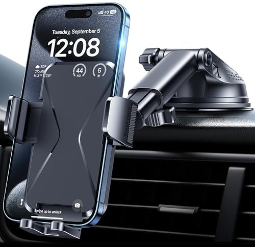 BIPOPIBO Das Armaturenbrett Handyhalterung Auto [Super Saugnapf] Handy Halterung Auto Universal 360° Drehbar kfz Handyhalterung Handy Halter für iPhone Android Halterungen