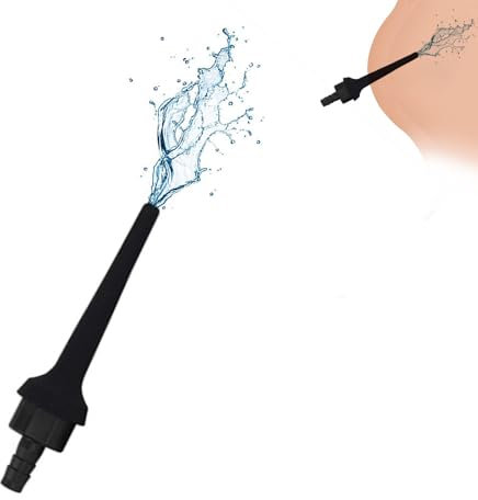 Analdusche Aufsatz Brause Analdusche für Analverkehr Anal Tunnel Vaginal Dusche Intimdusche für Damen Analdusche für Mann Klistier Zur Darmspülung Vaginaldusche Happy Po Dusche Analspielzeuge（110mm）