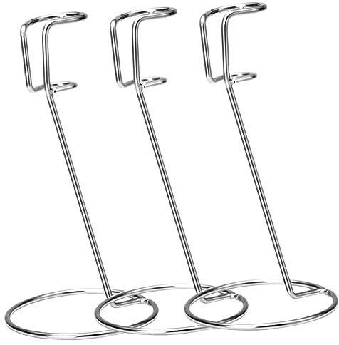 Cabilock 3pcs Stainless Steel Milk Frother Holder Eggbeater Stand for Blenders Mixers