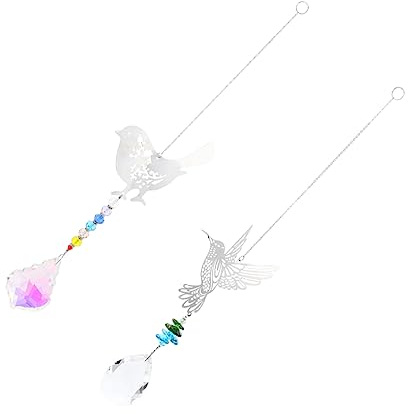 TOGEVAL 2pièces Attrape-Soleil Boule De Verre Lot de Pendentifs Suspendus Boule De Cristal Pendentif Suspendu