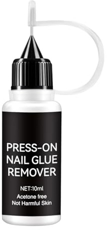 Solvente per colla per unghie - Solvente per smalto da 10 ml, Forniture delicate per manicure, Agente per la rimozione delle unghie finte per donne Ragazze Casa Viaggi Saloni Amanti della bellezza Sti