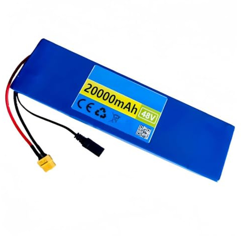 48V 20AH Batería De Litio De Alta Potencia para Bicicleta Eléctrica 13S2P Batería De Repuesto De Iones De Litio para Patinete Eléctrico Material De PVC Impermeable XT90