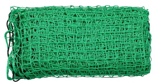 Wiltec Ladungssicherungsnetz 3x6 m Grün Masche 4,5x4,5 cm Stärke 3 mm Polypropylen Transportnetz für Anhänger mit Randkordel Polypropylen Witterungsbeständig Ladung Sicherheit