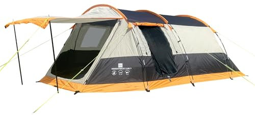 OLPRO Knightwick 3-Mann-Tunnel-Campingzelt mit Veranda, wasserdicht, 5000 mm, leichtes Kuppelzelt für 2-3 Personen, Festival, Rucksackreisen, Wandern, Outdoor-Schlafzelt