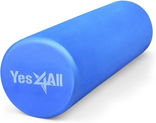 Yes4All EVA Harte Schaumstoffrolle für den Rücken – Runde Rolle für Training, Yoga & Pilates 30/45/60/90 cm