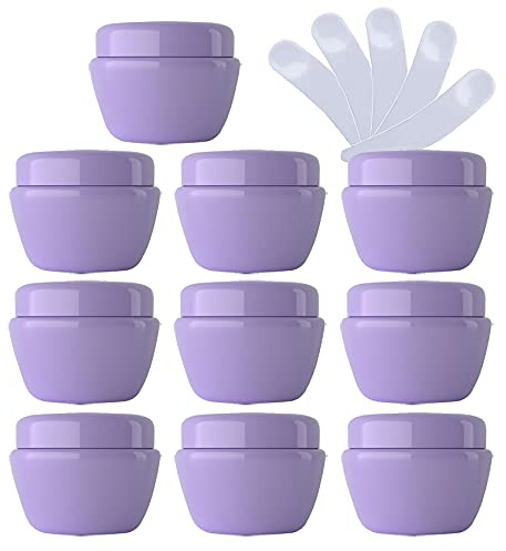 TIANZD 12 Pièces Vides Petit 30 ml Jaune Pot en Plastique avec Couvercle 30 g Pots de Cosmétique Crème de Bouteille Contenant pour des Produits Cosmétiques Baume à Lèvres avec 6x Spatules