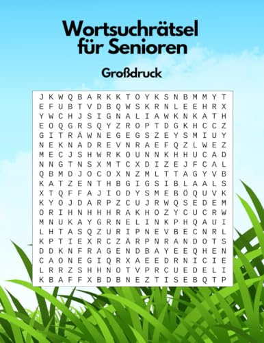 Wortsuchrätsel für Senioren: Buchstabenrätsel Großer Rätselspaß für Senioren und Erwachsene | Großdruck | Wortsuchrätsel für erwachsene | Gedächnistraing für Senioren | Omas Rätselbuch