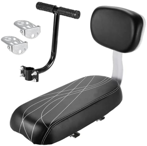 MEETOZ Bicycle Rear Seat Cushion Armrest Footrest Set, Bike Back Seat Child Safety Cushion,Including Cushion And Backrest Cycling Parts