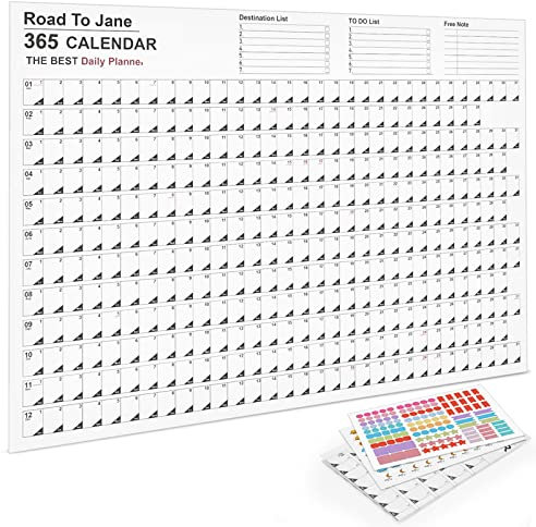 Desk Calendar 2023 Calendar Wall 2023 Yearly Daily Schedule Planner Sheet Paper Plan Annual Hanging Planning Large Year Weekly Agenda Pad Year Planner