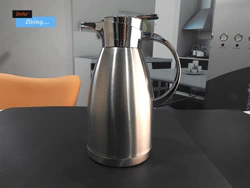 Vortex ST-16 1.8L SUS304 gran capacidad resistente al agua acero inoxidable 6 capas de preservación del calor fácil Control hervidor de café térmico