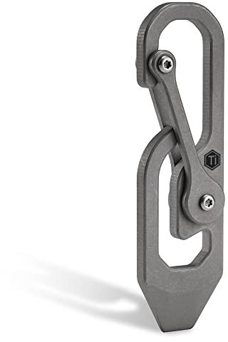 KeyUnity Karabiner Schlüsselanhänger Multitool 3-in-1,EDC Multitool Werkzeug mit Schraubendreher,Brecheisen,& Schnellverschluss für Outdoor Camping Zubehör,Alltag, Geschenke für Männer(KU04)