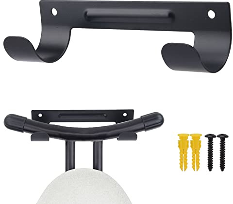Divono Ironing Board Hanger,Laundry Room Iron Holder,Universal With Screws Iron Holder Wall Mount For y-Leg Or t-Leg Large & Small Ironing Board