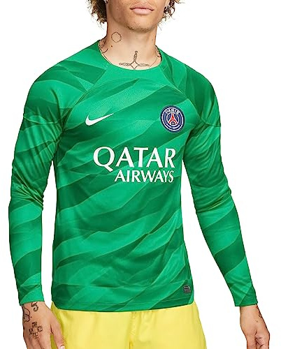 PSG DX2637-325 M NK DF STAD JSY LS GK T-Shirt Hombre Stadium Green/Stadium Green/White Tamaño S