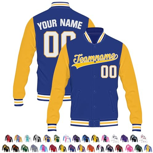 Busparst Giacca College Personalizzata Giacca Letterman Personalizzata Giacca Bomber da Baseball College da Uomo Personalizzata da Donna