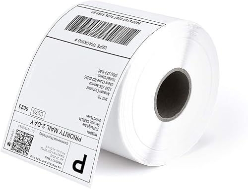Send It By Thermodirekt-Versand-Etiketten, 4 x 6, 500 Etiketten für Adressversand, USPS, UPS, FedEx, Amazon, Ebay, Versandetiketten, kommerzielle Qualität, ideal für Thermodrucker (20 Stück)