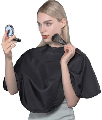 WKRTDY Wasserdichter Haarschnitt-Schutz Haarfarbenschal, für Salons und Zuhause, Makeup-Schürze und Friseurumhang, Geeignet für Haarfärbe- Bleichmittel- und Shampoonierungsbehandlungen, 1 Stück