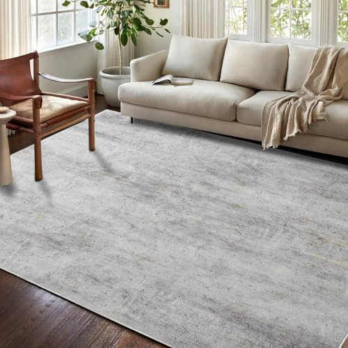 Tinyboy-hbq Tappeto Salotto Moderno Soggiorno Lavabile Tappeti Moderni Astratti Camera da Letto per la Casa Grigio Pelo Corto Home Decorazioni(Astratto Marrone Chiaro/Multi,160x200cm)