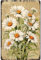CREATCABIN Blumen Metallblechschild Gartenschilder Vintage Metallposter Kunstdruck Blühende Gänseblümchen Blumen Plaketten Galerie Wandschilder Hängende Dekoration Für Garten Hof Bauernhof 30x20cm