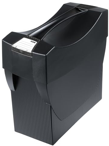 HAN Hängemappenbox SWING-PLUS KARMA mit Deckel, für 20 Hängemappen, 80-100% Recyclingmaterial, 19018-13, öko-schwarz