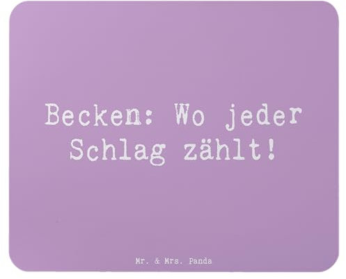 Mr. & Mrs. Panda Mauspad Spruch Becken - Geschenk, Schlagzeug, Computer zubehör, Büroausstattung, PC Zubehör, Musik, Notenblätter, Mauspad Büro,