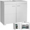 TecTake® Mueble Bajo Lavabo Con 2 Compartimentos Espaciosos, Puertas Batientes, Auxiliar Para Baño, Fregadero y Armario - Modelo C
