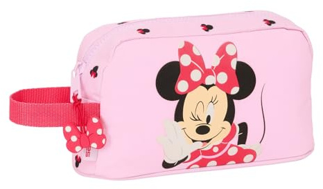 Safta MINNIE MOUSE NAIVE – Porta Colazione Termica, Termo, Portatodo, Qualità e Massima Resistenza, Porta Cibo, Ricreo, 21,5 x 6,5 x 12 cm, rosa chiaro, M, Casual