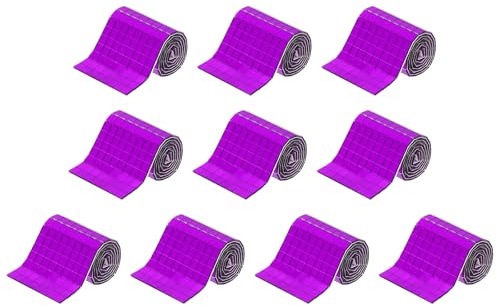 QUARKZMAN 4800 PCS 10 Feuille Carreaux De Miroir En Verre Violet 5 x 5mm | Pour Boule Disco, Carreaux De Mosaïque Adhésifs En Miroir, Pour Boule Disco Bricolage Décoration KTV