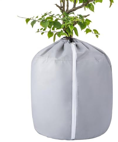 Plant Pot Winter Cover, Plant Pot Winter Cover Dragkedja Anti-Frost Thermal