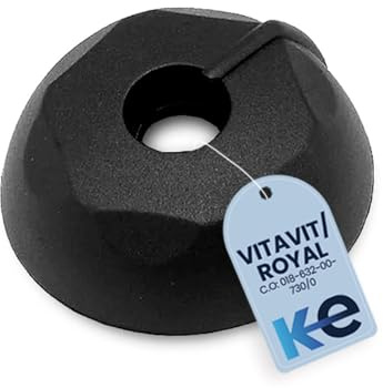 ANAKEL Home Ersatzknopf, kompatibel mit Fissler Vitavit Ventil, Ersatz für Schnellkochtöpfe, Modell Vitavit Royal und Vitavit vor 2010, nur Knopf, ohne Ventil, Schwarz