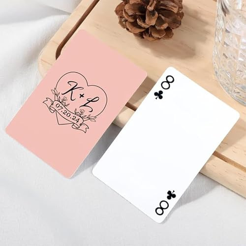 SHWorkshop Spielkarten mit Hochzeitsmotiv – Gästebuch-Ideen, benutzerdefinierte Spielkarten mit Fotos, Logo und Bildern, individuelle Geschenke für Urlaub, Hochzeit und Party