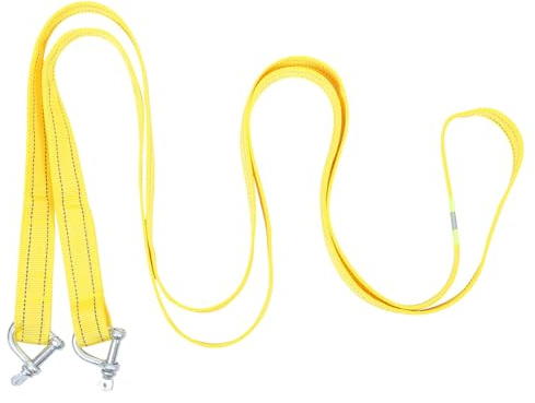 AKOOSY Corda Traino Pesante Metri con Ganci U Tonnellate Resistente e Luminosa Adatta per Auto Rimorchi e Facile da Trasportare e Durevole