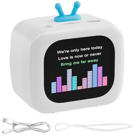 Altoparlante portatile a forma di TV, altoparlante da esterno – dispositivo audio touchscreen multifunzione wireless per campeggio, spiaggia, università, palestra, escursionismo, portellone posteriore