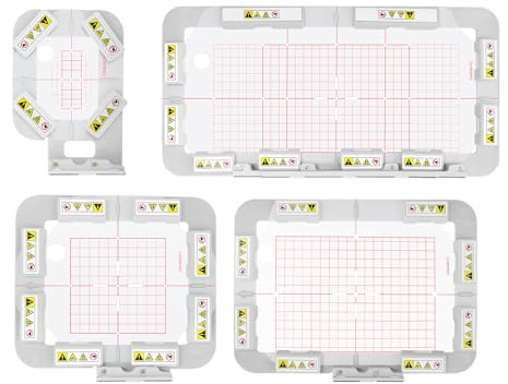 MagnaHoop Magnetrahmen-Set für Brother PE900 SE2000 PE800 SE1900 PE770 780D PE700 PC6500 Brother Innovis 1250 700 und Babylock Accord BLR BLR2, Metall magnetische Stickerei Schärpe Rahmen (4-in-1