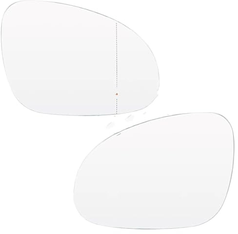 Spiegelglas Fahrerseite Mit Außenspiegel Links Rechts Weißes Glas Beheizt Für VW Für Golf 5 Für MK5 Für Jetta Für Passat Für B6 Autoteile Rückspiegel(Left Right)
